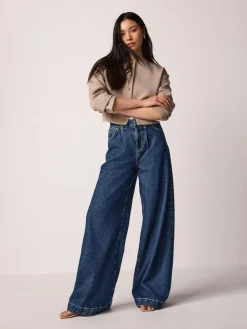 Next Palazzo Wide Leg Jeans^Women Jeans|Jeans