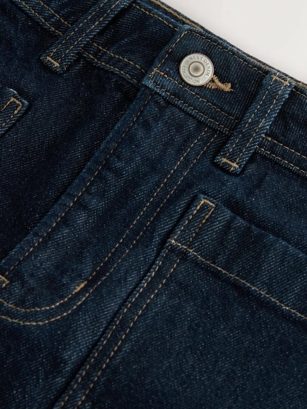 Outlet Next Patch Pocket Mini Denim Shorts Rinse Blue