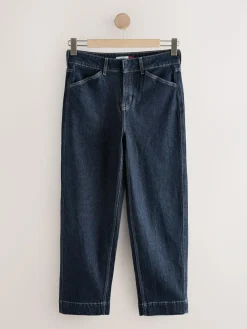 Clearance Next Wide Leg Barrel Denim Jeans Rinse Blue