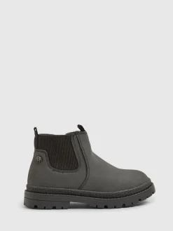 River Island Black Borg Lined Chelsea Boots^BOY Boots|Boots