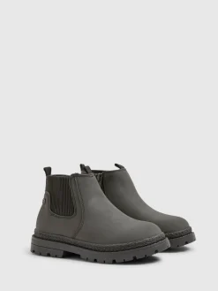 River Island Black Borg Lined Chelsea Boots^BOY Boots|Boots