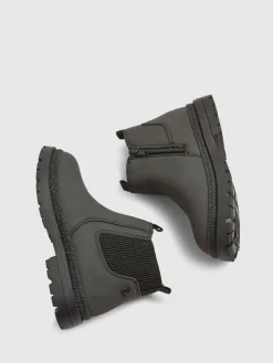 River Island Black Borg Lined Chelsea Boots^BOY Boots|Boots