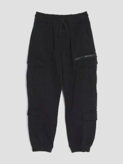 Outlet River Island Black Cargo Trousers