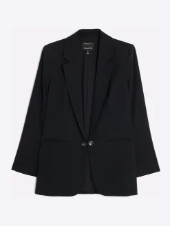 Discount River Island Black Edge to Edge Blazer