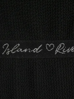 River Island Black Elastic Textured Swimsuit^ Swimwear