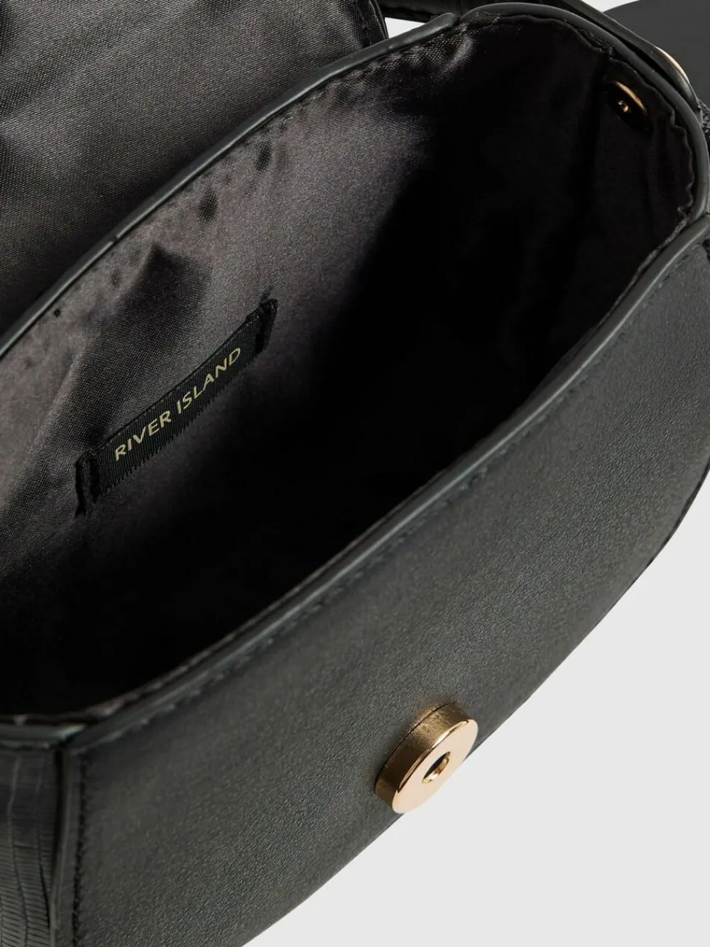 River Island Black Heart Monogram Kendal Cross-Body Bag^ Bags