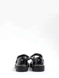River Island Black Oval Buckle Mary Jane Shoes^ Shoes