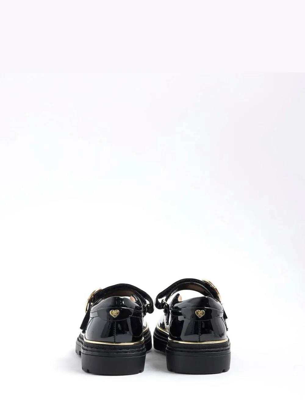 River Island Black Oval Buckle Mary Jane Shoes^ Shoes