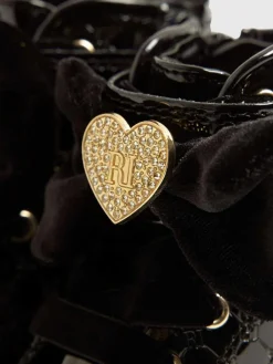 River Island Black Patent Monogram Boots^ Baby Boots|Boots