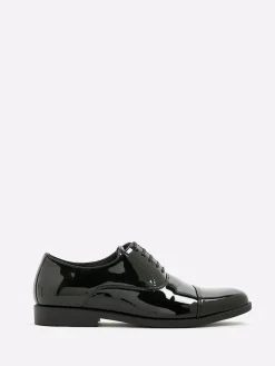 River Island Black Patent Derby Shoes^ Shoes
