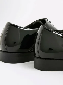 River Island Black Patent Derby Shoes^ Shoes