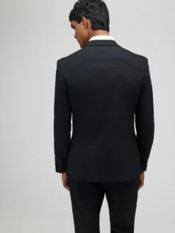 River Island Black Plain Slim Tux Jacket