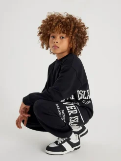 River Island River Varsity Sweatshirt & Jogger Set^BOY Sweat Pants|Sweatshirts & Hoodies