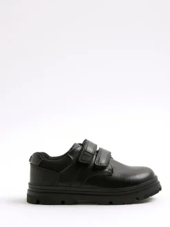 Discount River Island Black Touch and Close Fastening Shoes