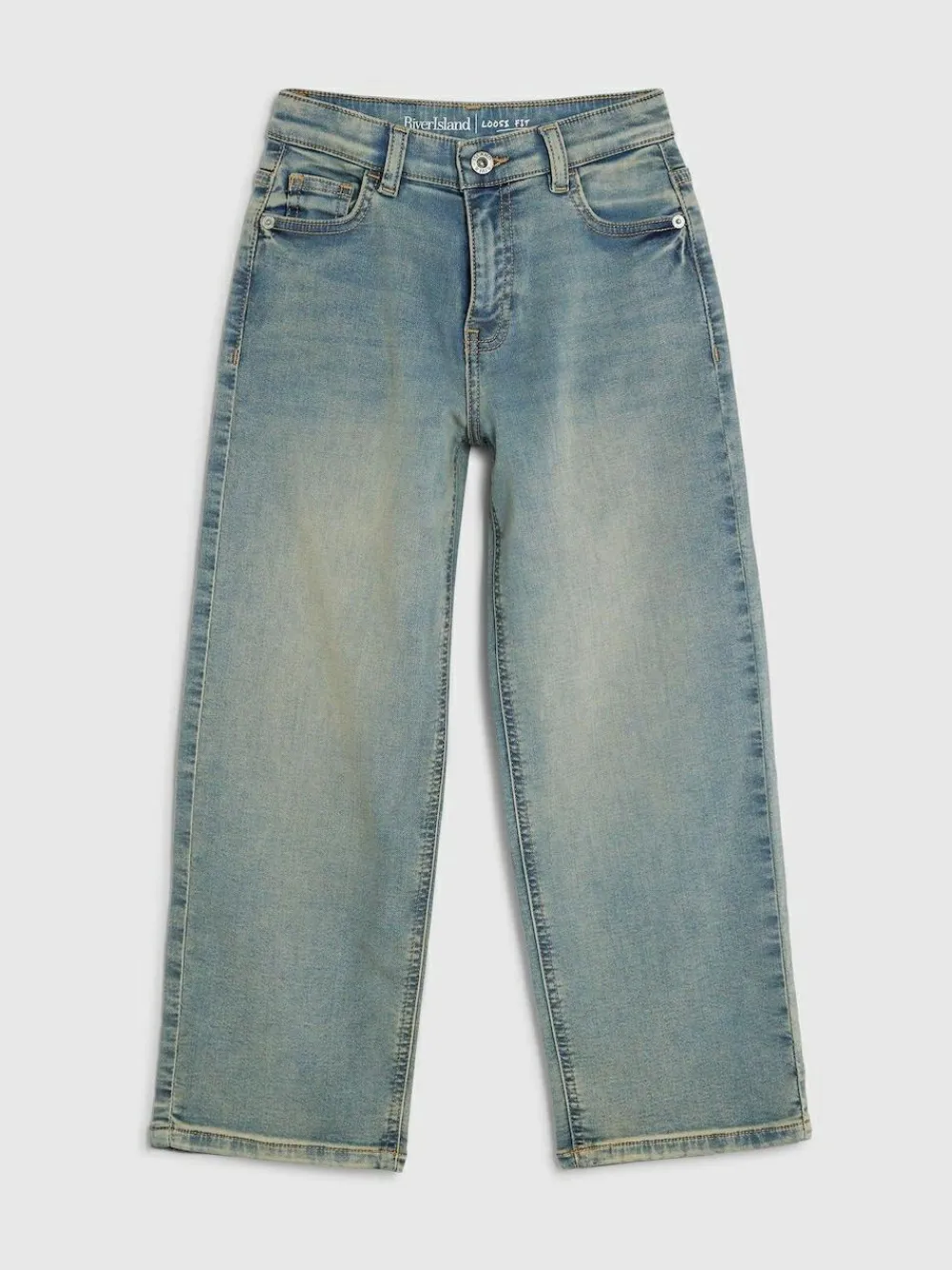 River Island Blue Loose Baggy Jeans