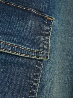 River Island Blue Loose Cargo Pocket Jeans^BOY Jeans|Jeans