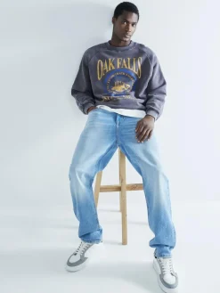 River Island Blue Straight Fit Stretch Jeans^ Jeans|Jeans