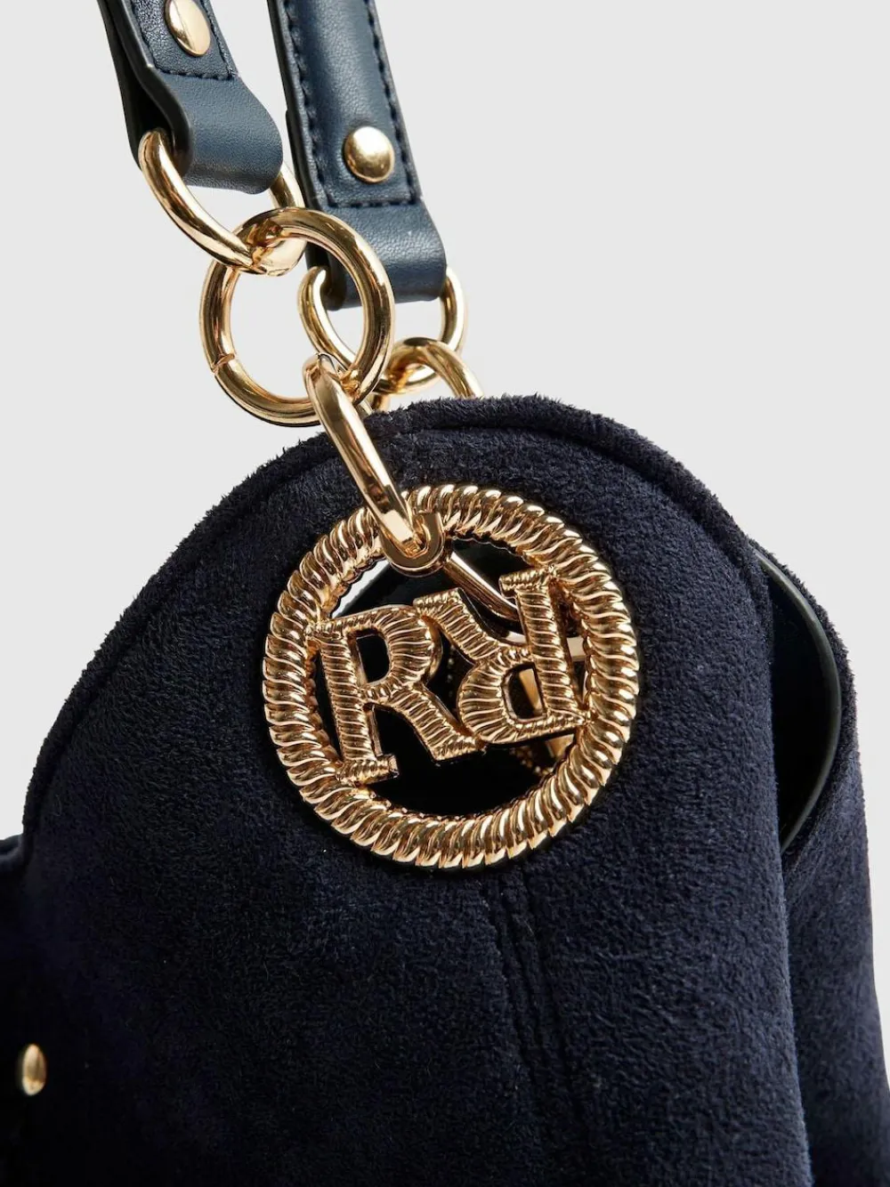 Outlet River Island Blue Suedette Eyelet Slouch Bag