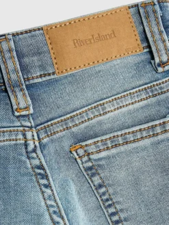 River Island Blue Tapered Fit Boys Stretch Jeans