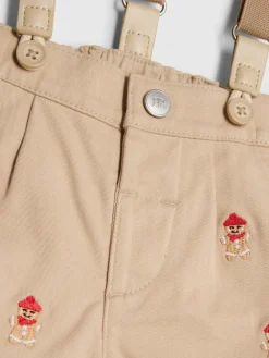River Island Brown Baby Boys Gingerbread Dungaree Set^BOY Dungarees