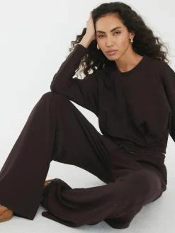 River Island Brown Premium Batwing Sweatshirt^Women Hoodies & Sweatshirts|Loungewear