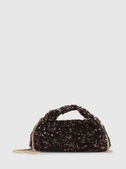 River Island Brown Sequin Grab Clutch^Women Purses
