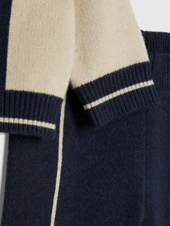 River Island Cream Colour Blocked Zip Through Knitted Set^ Knitwear|Knitwear