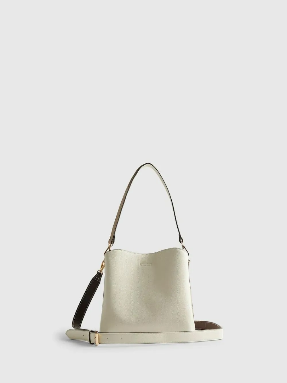 Best River Island Cream Lock Front Bucket Bag
