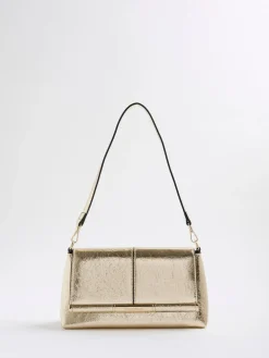 River Island Gold Bar Front Clutch Bag^Women Bags