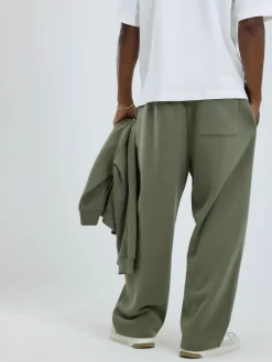 River Island Green Wide Leg Essential Joggers^ Joggers|Joggers