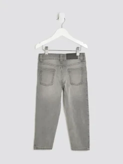 Sale River Island Grey Boys Stretch Tapered Fit Jeans