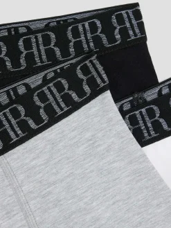 River Island Grey Mono Boxers 5 Pack