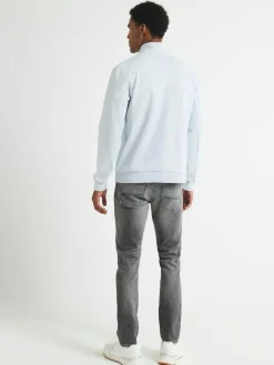 New River Island Grey Skinny Fit Stretch Jeans