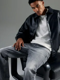 Sale River Island Grey Straight Fit Jeans