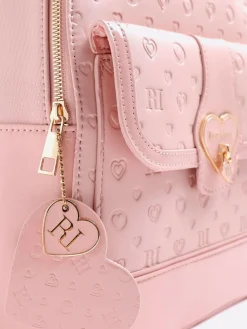 River Island Heart Lock Pocket Backpack^ Bags