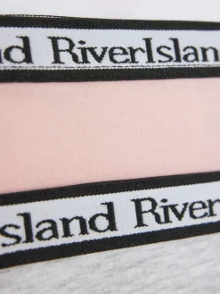River Island Pink Mix Briefs 5 Pack^ Underwear