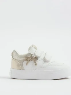 River Island White Girls Bow Charm Trainers^ Sneakers|Sneakers
