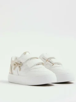 River Island White Girls Bow Charm Trainers^ Sneakers|Sneakers
