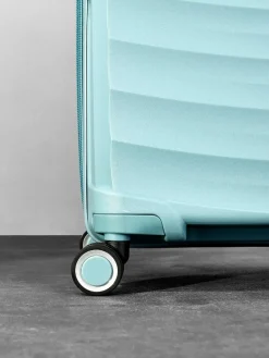 Rock Luggage Blue Sunwave Cabin Suitcase^Women Luggage