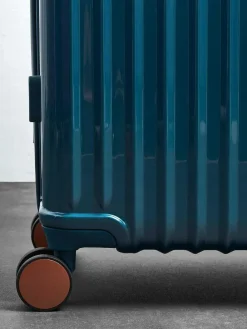 Clearance Rock Luggage Large Selene Suitcase Blue