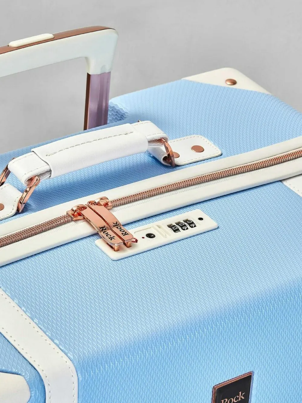 New Rock Luggage Large Vintage Suitcase