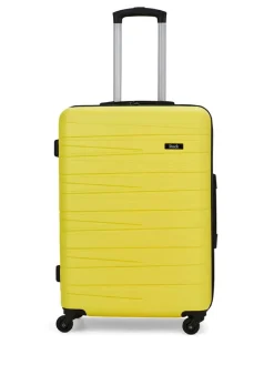 Hot Rock Luggage Medium Seattle Suitcase Yellow