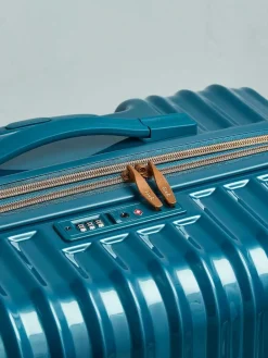 New Rock Luggage Medium Selene Suitcase Blue