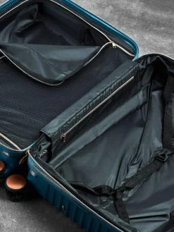 New Rock Luggage Medium Selene Suitcase Blue