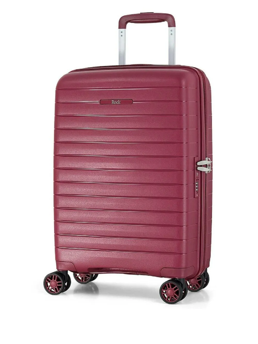 Discount Rock Luggage Palma Cabin Suitcase Burgundy