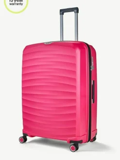 Outlet Rock Luggage Sunwave Large Suitcase Pink