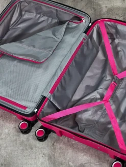 Outlet Rock Luggage Sunwave Large Suitcase Pink