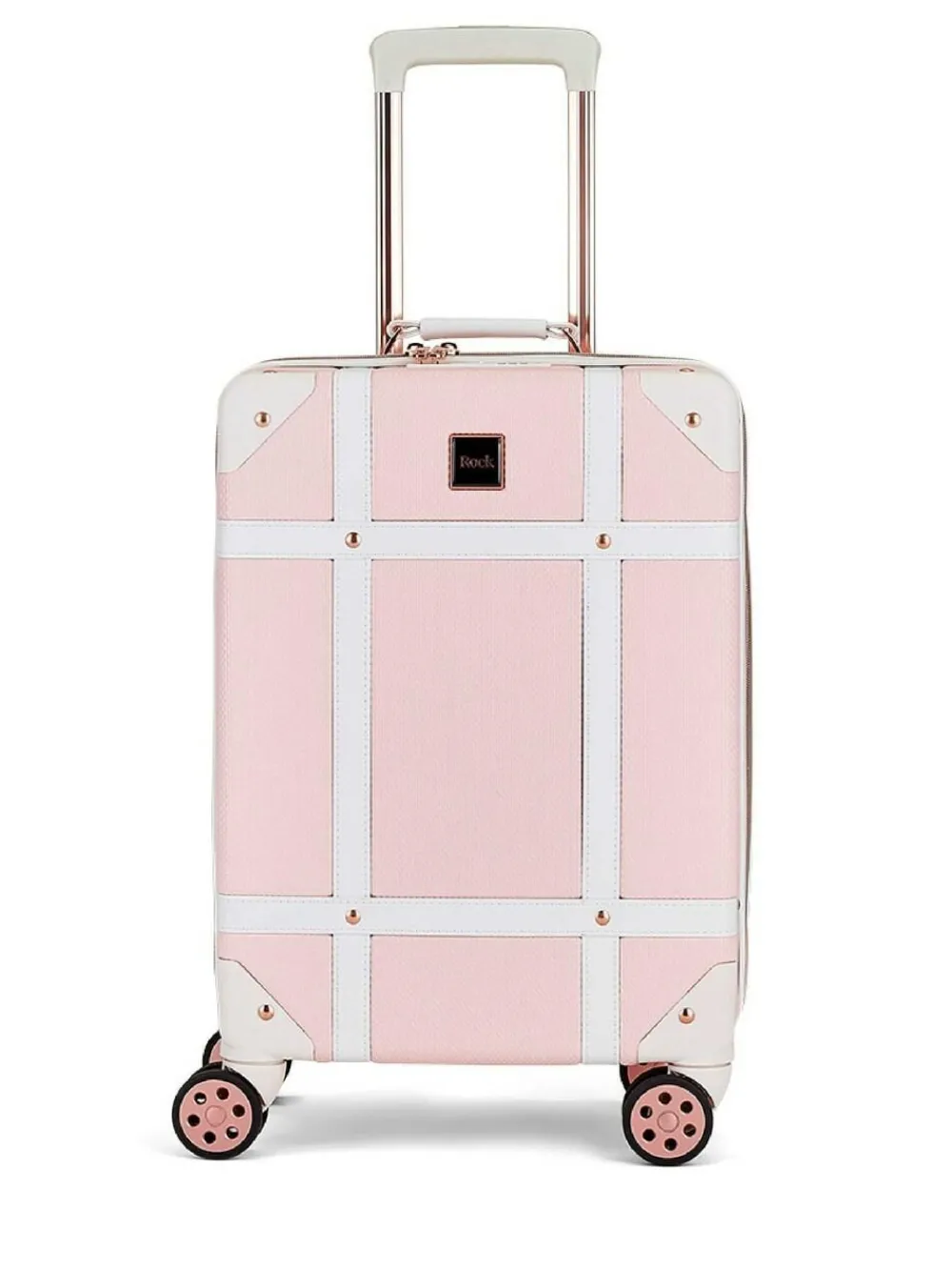 New Rock Luggage Vintage Cabin Suitcase Pink