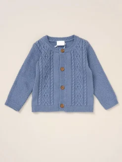 Rock-A-Bye Baby Boutique Blue True Knit Cardigan, Trousers Outfit Set^BOY Knitwear|Knitwear