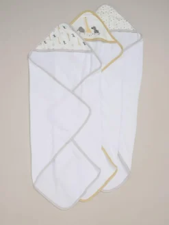 Rock-A-Bye Baby Boutique Hooded Towels 3 Pack^ Towels & Bathmats